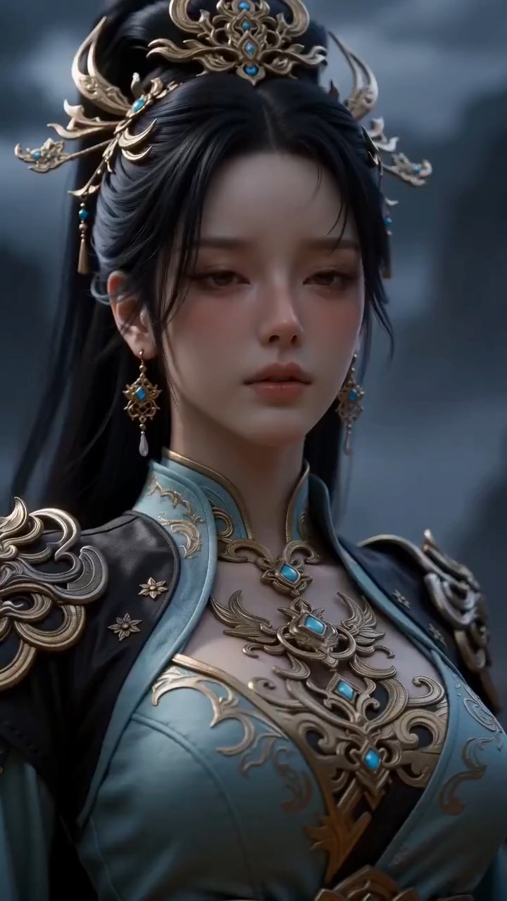 赤红修罗降临:古风女子的史诗战斗