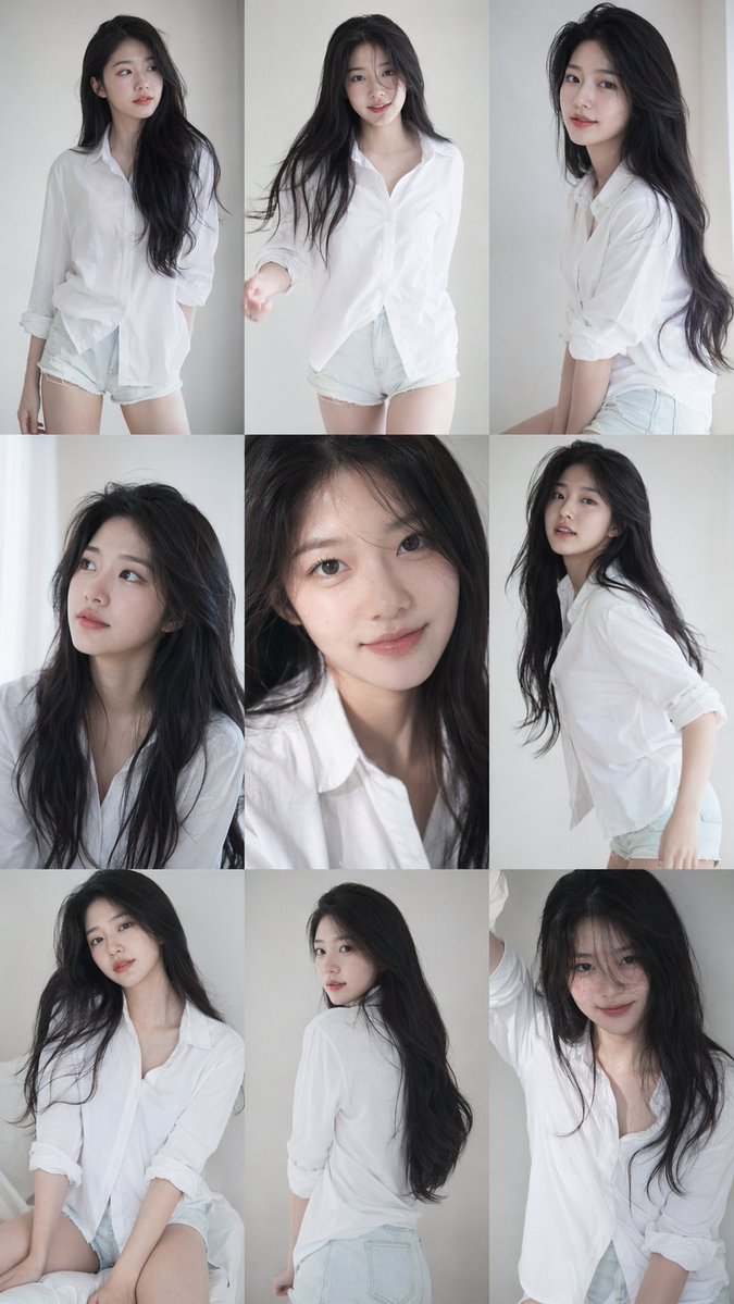 Korean Idol 3x3 Collage Portrait
